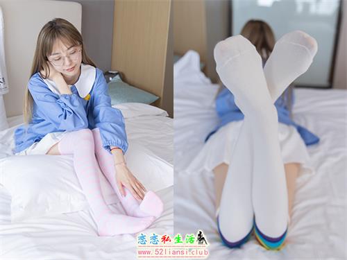 [袜啵啵] 229期 稚予-板鞋、皮鞋、两双大腿袜(带视频)【155P+1V/5.9G】