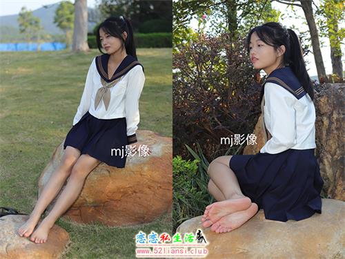 [Pary学生模拍]110 大学生小然户外展示37码嫩脚【98P/758M】