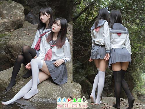 [美图精选]912-萌芽儿o0&请叫我若生 小溪JK百合【58P/280M】