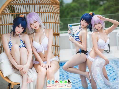 [美图精选]932-Momoko葵葵&瓜希酱-宝多六花 新条茜 泳装【85P/183M】