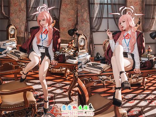 [美图精选]953-是一只熊仔吗-碧蓝档案-陆八魔爱瑠【20P/70M】