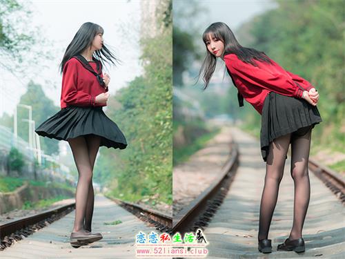 [美图精选]1050-西瓜少女(西呱呀呀呀)-铁轨成片【47P/120M】