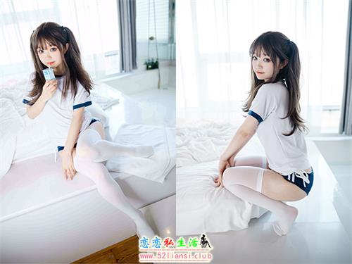 [美图精选]1063-神沢永莉-半双马尾体操服大腿袜【68P/96M】