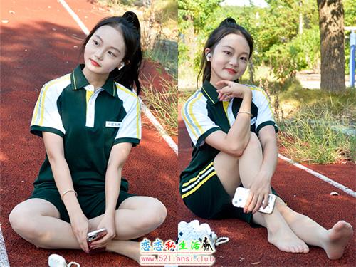 [初夏女神]084期 双双~【绿色校服】校服是亲戚家借来的，还挺合身(带视频)【160P+1V/5.93G】