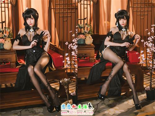 [美图精选]1100-Tomoyo酱-碧蓝航线 镇海旗袍【27P/78M】