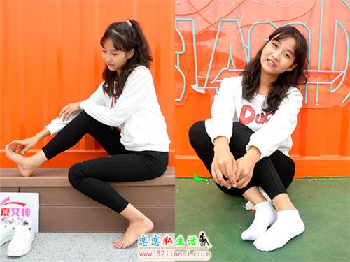 [初夏女神]099期 点点~【休闲卫衣装】白色上身卫衣装搭配黑色紧身牛仔裤(带视频)【150P+1V/5.26G】