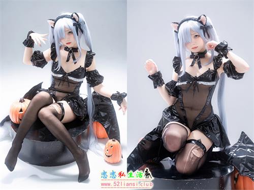 [美图精选]1148-花铃-雅努斯 喵喵惊悚夜【44P/76M】