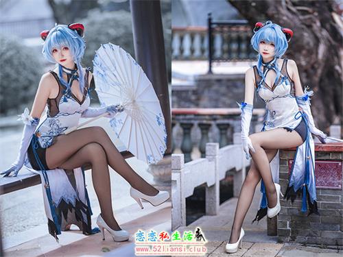 [美图精选]1164-大大卷卷小卷-原神甘雨 旗袍【18P/35M】