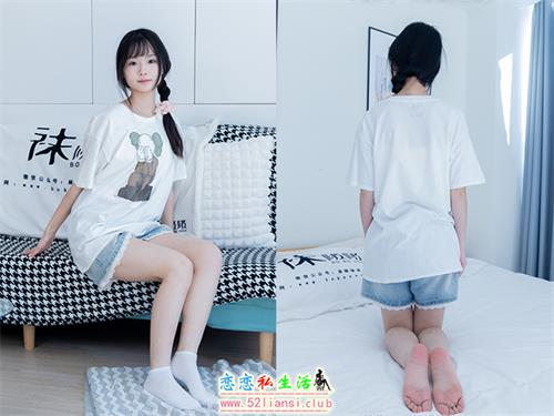 [袜啵啵] 331期 甜甜圈-板鞋、白棉袜、裸足(带视频)【144P+1V/5.74G】