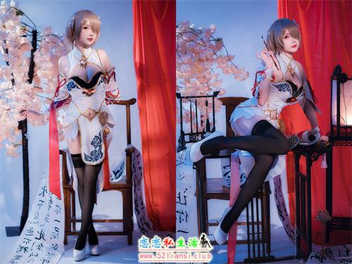 [美图精选]1199-雪晴Astra-崩坏3丽塔 浣溪沙旗袍【56P+1V/83M】