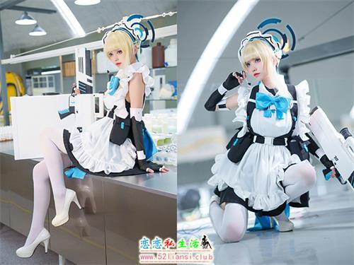 [美图精选]1275-大大卷卷小卷-碧蓝档案飞鸟马时 短女仆【27P/42M】