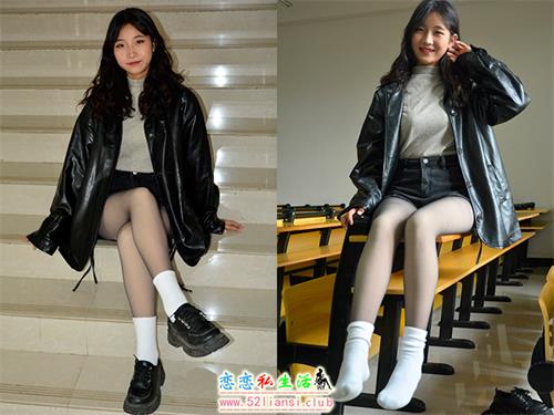 [初夏女神]133期 点点~【入冬套装】飒飒的小皮衣搭配黑色系列套成就最酷小少女(带视频)【140P+1V/3.26G】