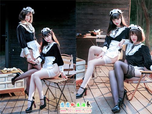 [美图精选]1313-半半子&面饼仙儿 - Maid姉妹【74P/132M】