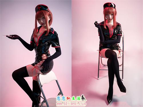 [美图精选]1318-花铃-玛奇玛黑色护士【20P/37M】