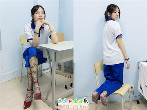 [袜啵啵] 375期 小甜豆-高跟鞋、黑色蕾丝网袜、校服裤里丝(带视频)【160P+1V/7.68G】