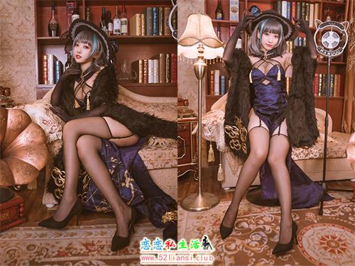 [美图精选]1399-宮本桜-柴郡旗袍 音乐绚烂CaitSith【20P/88M】