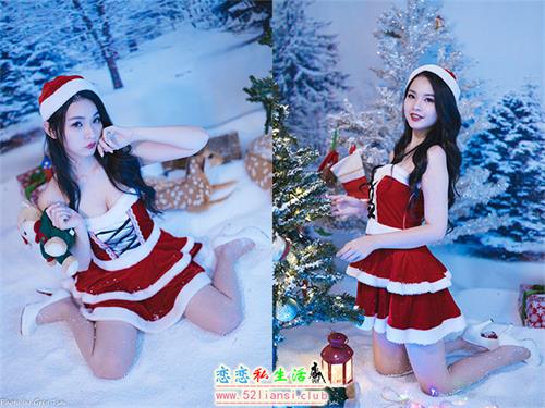 [街拍丝足]399-长腿美模 宓凌 - 圣诞装【48P/195M】