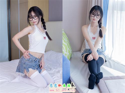 [袜啵啵] 390期 甜甜圈-板鞋、厚黑丝大腿袜、厚白丝大腿袜(带视频)【148P+1V/6.19G】