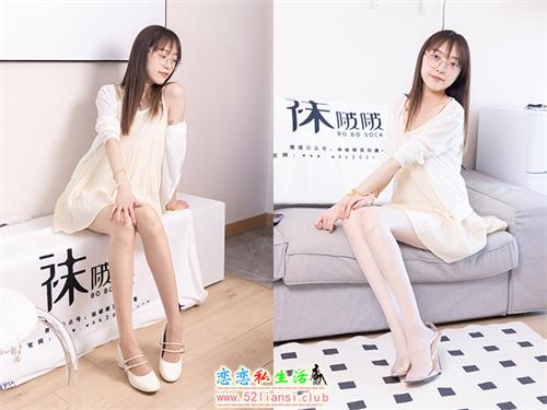 [袜啵啵] 391期 稚予-两双高跟鞋、肉丝、油亮白丝、裸足(带视频)【145P+1V/6.56G】