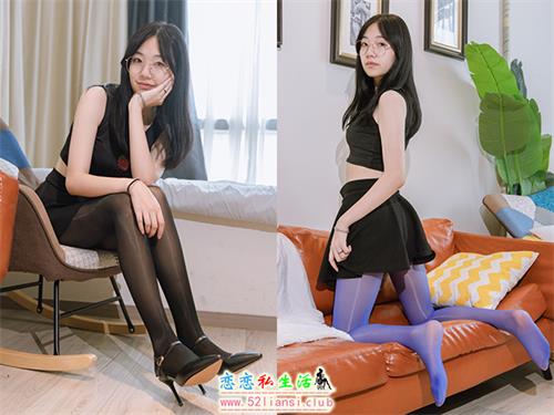 [袜啵啵] 396期 小甜豆-两双高跟鞋、油亮黑丝、油亮蓝丝(带视频)【140P+2V/7.38G】