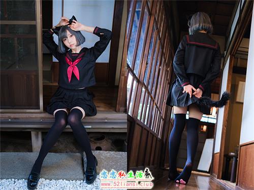 [美图精选]1451-ElyEE子-Veranda Black Cat缘廊黑猫【37P/129M】