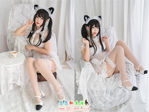 [美图精选]1469-白烨烨-白猫透明女仆【70P/116M】