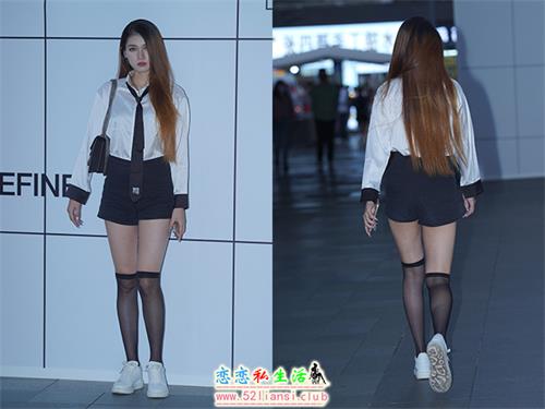 [魔镜街拍] 351-精选街拍-衬衫短裤黑丝【120P/335M】