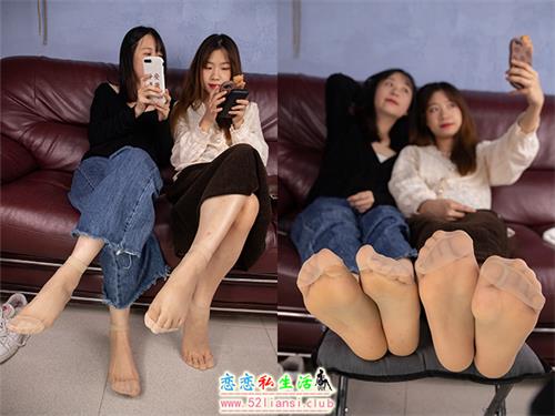 [南国足艺]69-小娴和晓月肉丝脚对脚秀脚丫，两人还聊天自拍【105P/1.46G】