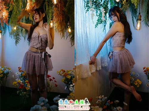 [街拍丝足]417-长腿美模 惠宁 - 棚拍纱裙【73P/263M】