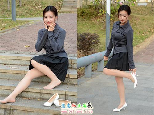 [月下摄影] NO.006 茜茜~灰色小JK 这身灰色小JK被我穿出了正装的感觉(带视频)【100P+1V/3.09G】