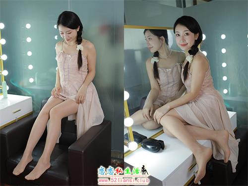 [IESS异思趣向] 丝享家 1812：小婕《藕粉吊带裙》[88P-58MB]