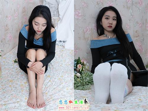 [甜予摄影] NO.055 筱筱-板鞋、白棉袜、裸足(带视频)【116P+2V/9.68G】