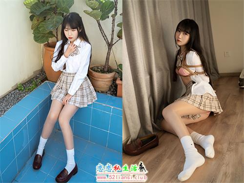 [美图精选]1572-不呆猫-绳艺 JK制服【20P/63M】