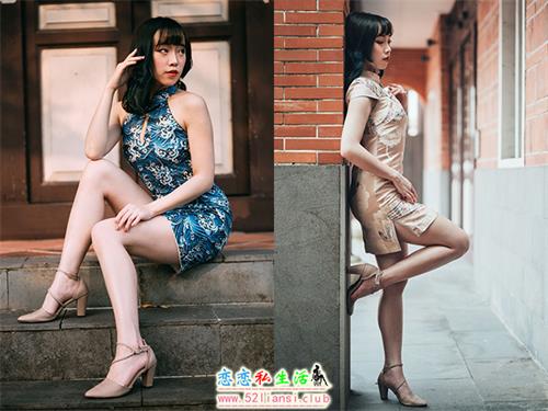 [街拍丝足]438-长腿美模 娃娃 - 旗袍【108P/190M】