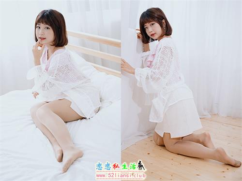 [街拍丝足]439-长腿美模 小栗 - 居家包裙肉丝【72P/136M】