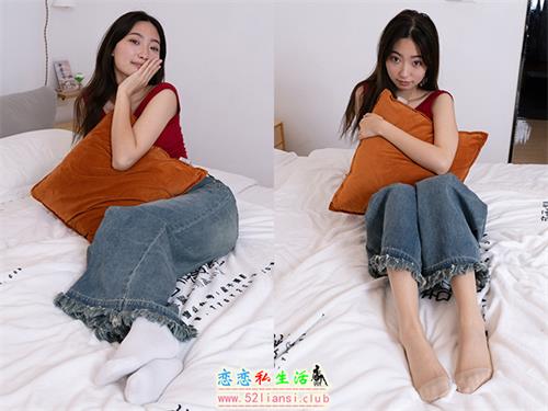 [甜予摄影] NO.064 雪梨-帆布鞋、白棉袜、肉丝-脚尖加固款(带视频)【130P+2V/10G】