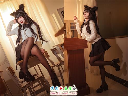 [美图精选]1610-贞子蜜桃-碧蓝航线 爱宕高雄制服【35P/72M】