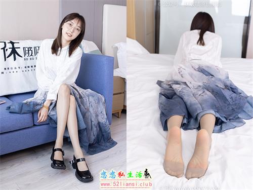 [袜啵啵] 428期 稚予-皮鞋、灰丝-脚尖加固款(带视频)【150P+1V/6.06G】