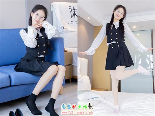 [袜啵啵] 431期 芝士-高跟鞋、板鞋、黑棉袜、粉棉袜、油亮肉丝(带视频)【140P+1V/6.85G】