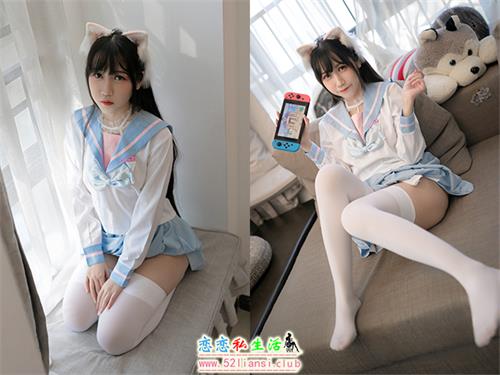 [美图精选]1654-不呆猫-白色兔子JK【51P/90M】