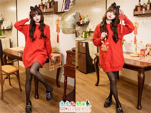 [YALAYI雅拉伊] No.1000 穿上你送的红毛衣 小亭【41P/79M】