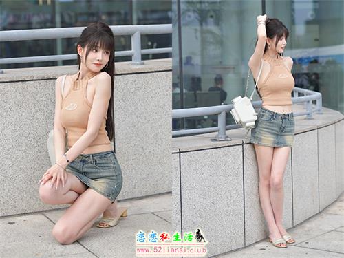 [魔镜街拍] 382-精选街拍-街拍牛仔裙裸足凉高【104P/371M】