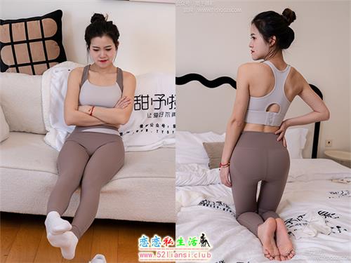 [甜予摄影] NO.084 小粥-瑜伽裤、板鞋、白棉袜、裸足(带视频)【136P+2V/10.1G】