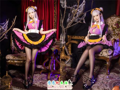 [美图精选]1675-羽生三未-万圣黑丝女仆【37P/189M】