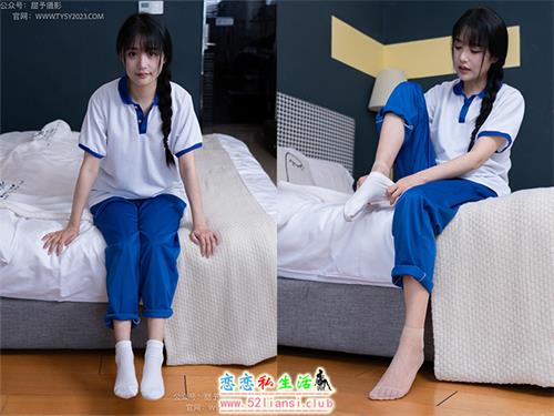 [甜予摄影] NO.091 澜澜-校服、白布鞋、板鞋、白棉袜、短肉丝、裸足(带视频)【135P+2V/10.2G】