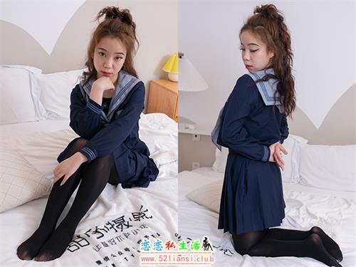 [甜予摄影] NO.094 小语-JK制服、皮鞋、厚黑丝(带视频)【127P+2V/10G】