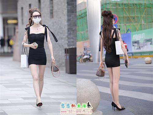 [魔镜街拍] 388-精选街拍-黑色包臀裙高跟【201P/691M】