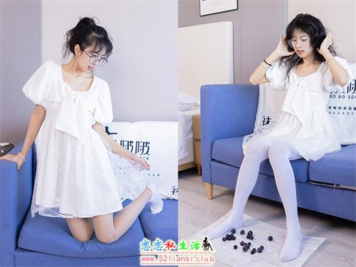 [袜啵啵] 452期 奶油-平底鞋、帆布鞋、白棉袜、厚白丝、肉丝(带视频)【228P+1V/9.87G】