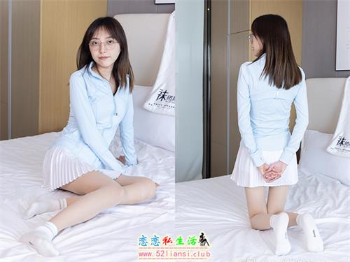 [袜啵啵] 454期 稚予-白棉袜、肉丝-仅打底、板鞋(带视频)【150P+1V/6.86G】