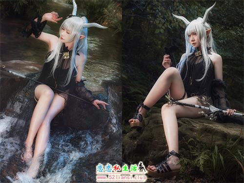 [美图精选]1783-麻花酱-明日方舟 闪灵泳装【20P/40M】